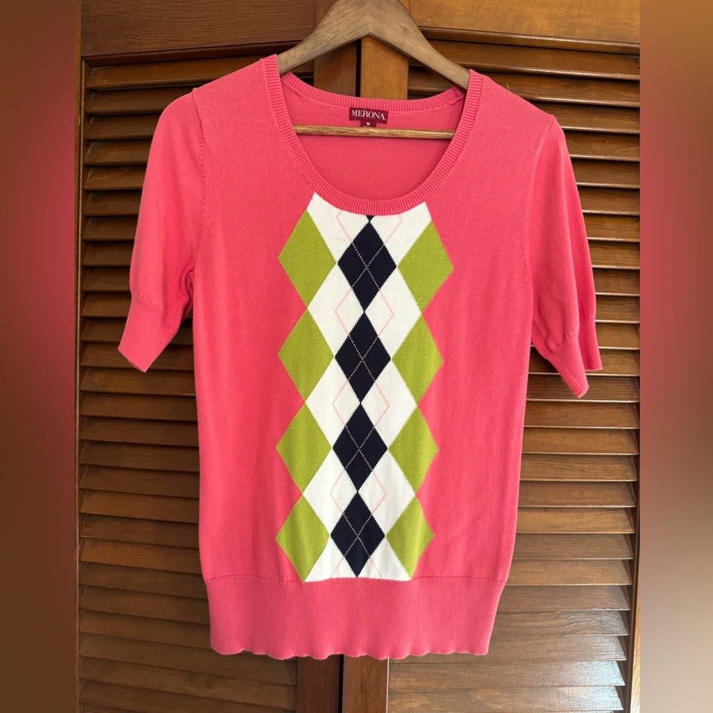 Mean Girls Top argyle preppy y2k size Medium